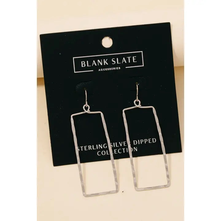 Rectangle Cutout Drop Earrings