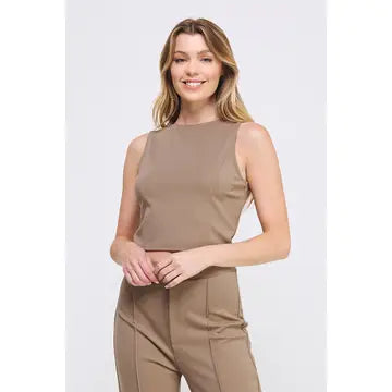 Contour Ponte Knit Short Tank