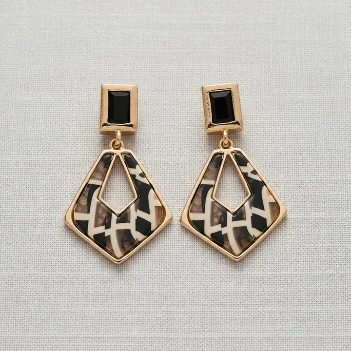 Vintage Rhinestone Dangle Earring