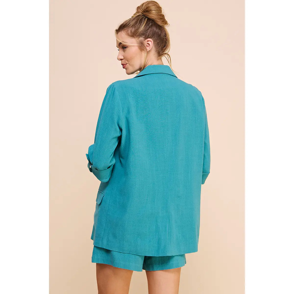 Linen 3/4 Roll Lined Jacket